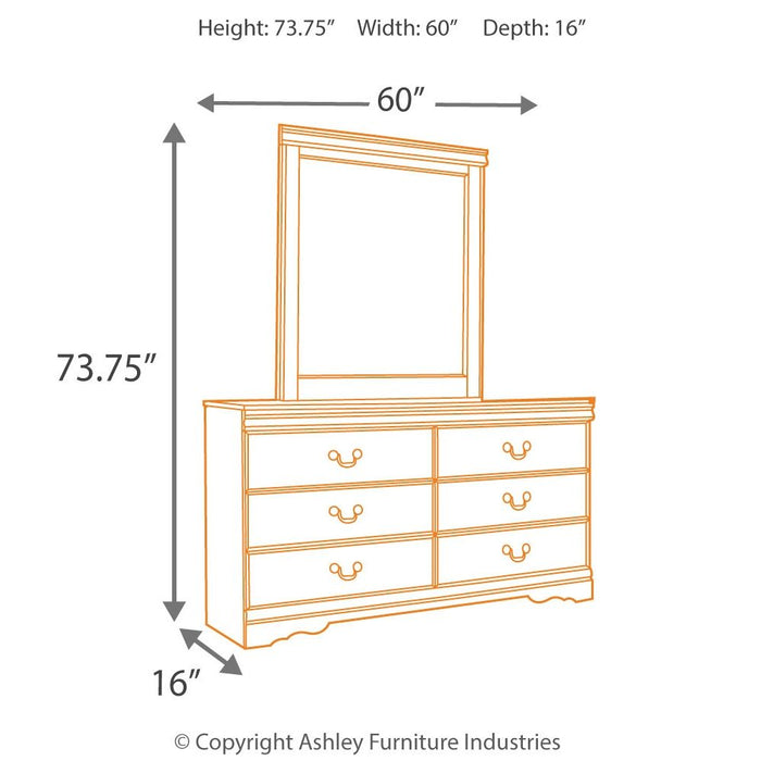 Huey Vineyard - Dresser, Mirror - Black Signature Design by Ashley®