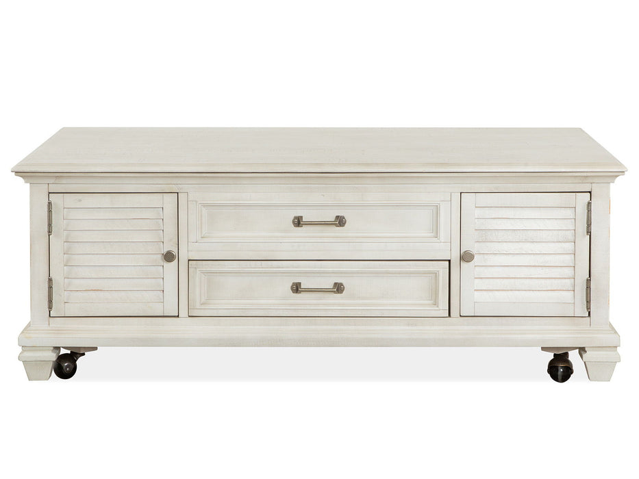 Newport - Lift Top Storage Cocktail Table (With Casters) - Alabaster Magnussen Furniture