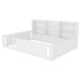 Platform Floor Bed With Guardrail Fence And Side Storage Shelves Home Essentials