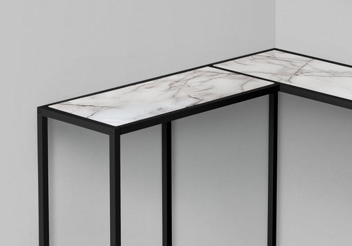 Corner Accent Console Table For Entryway - White 8th Street