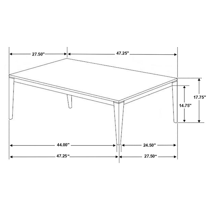 Tryon - Marble 2 Piece Coffee And End Table Set - Gray Furniture Max
