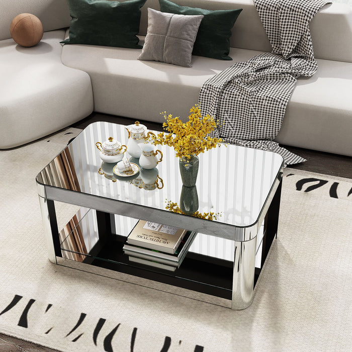 Coffee Table, Rectangular - Silver Home Essentials