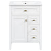 Bathroom Vanity With Sink, 3 Drawers & Cabinet With 2 Tier Door Storage Rack, Soft Close Doors & Drawers Hearth and Haven