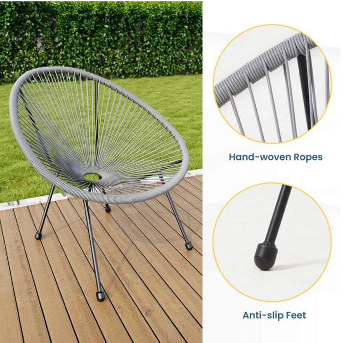 Acapulco Style 3 Piece Patio Bistro Set With Chairs