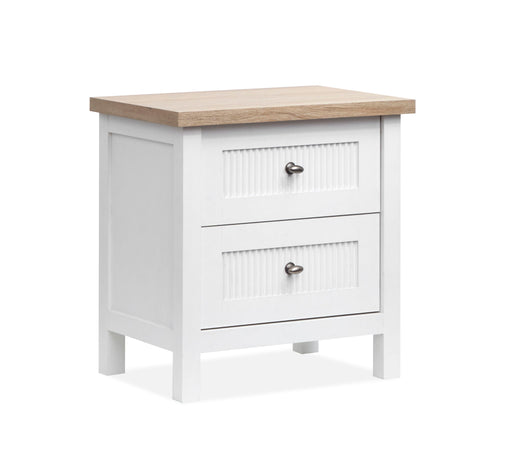 Windmill Harbour - Drawer Nightstand - White Whisp And Sand Magnussen Furniture