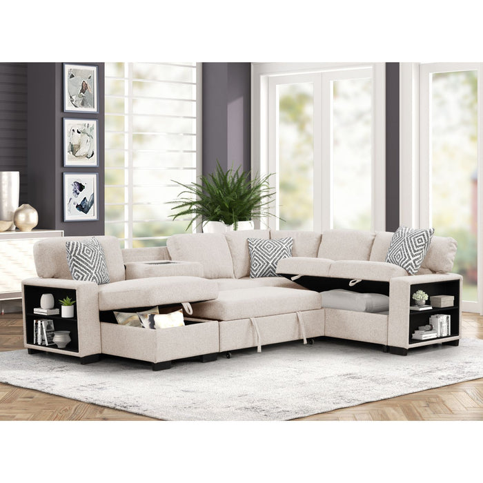 Cairo - Sectional With Pullout Sleeper Matrix Furniture Group