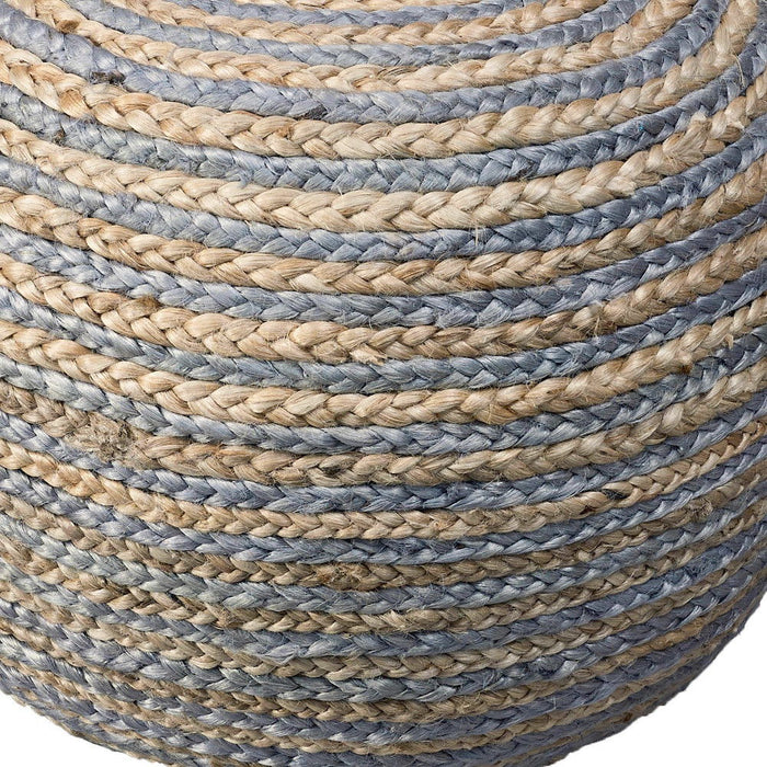 Jute Ottoman - Gray