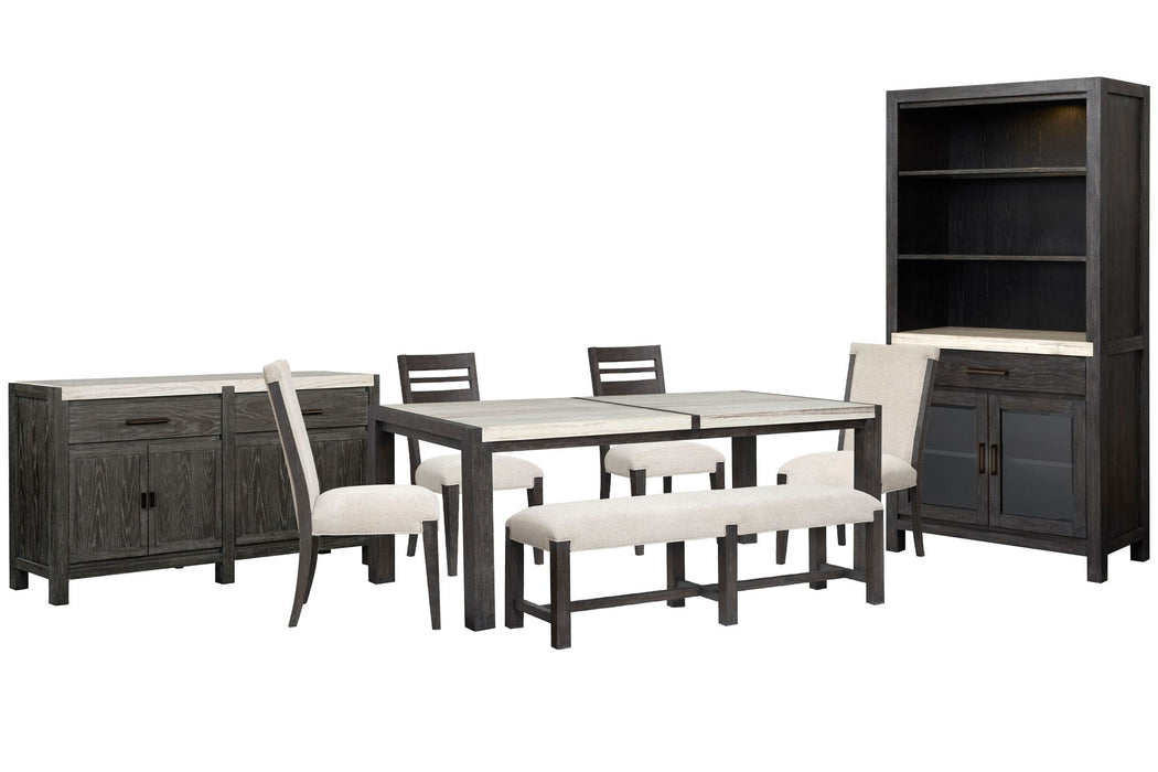 Plum Creek - 8 Piece Rectangular Dining Table Set Magnussen Furniture