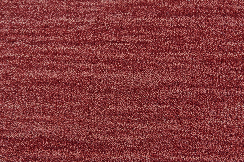 Wool Hand Woven Stain Resistant Area Rug - Red Round - 10'