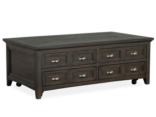 Westley Falls - Lift Top Storage Cocktail Table With Casters - Graphite Magnussen Furniture