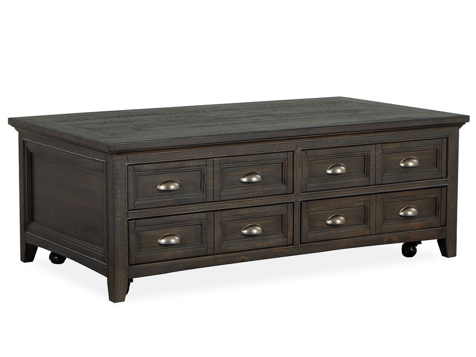 Westley Falls - Lift Top Storage Cocktail Table With Casters - Graphite Magnussen Furniture