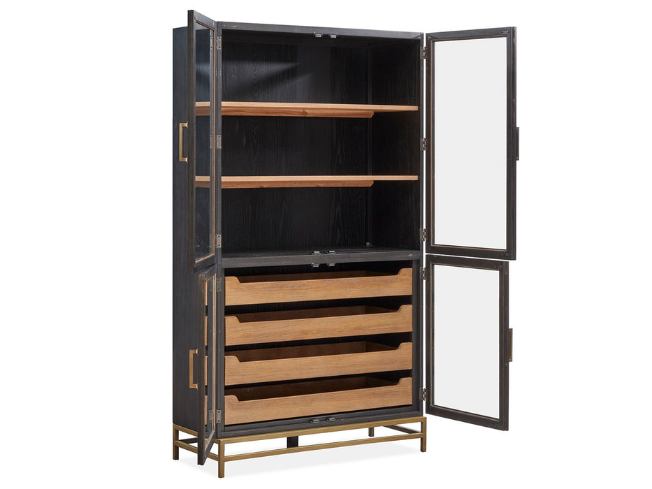Lindon - Two Tone Dining Cabinet - Dark Brown Magnussen Furniture