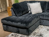 Ashford Heights - LAF Corner Chaise - Onyx Signature Design by Ashley®