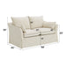 Shane - Loveseat With 2 Pillows - Beige Acme