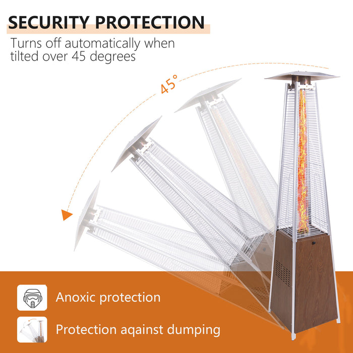 Patio Heater With Detachable Wheels, Protective Cover Home Essentials