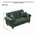 Modern 3 And 2 Seater Sofa With Rolled Arms, Tufted Upholstered Couch Home Essentials