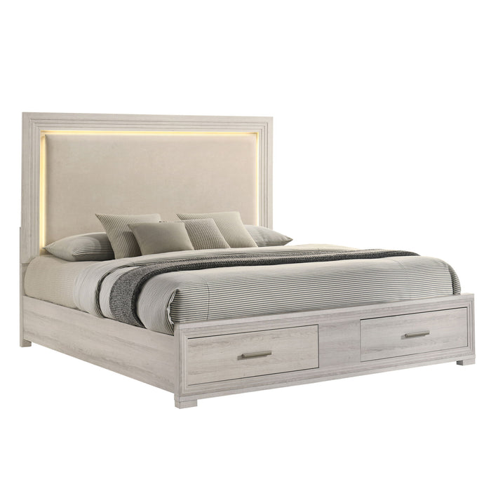 Colorado - Bed With Upholstered LED Headboard Matrix Furniture Group
