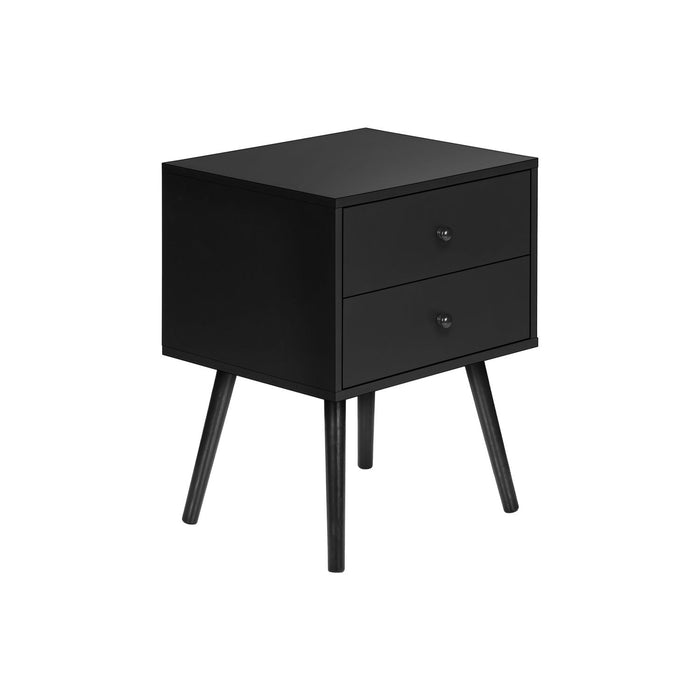 Accent Table & Storage Drawers - Black 8th Street