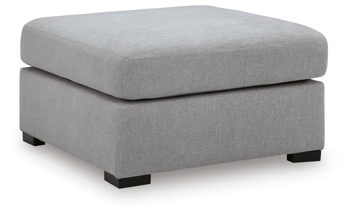 Lakepoint - Oversized Accent Ottoman - Nickel Benchcraft®