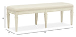 Newport - Bench With Upholstered Seat - Alabaster Magnussen Furniture