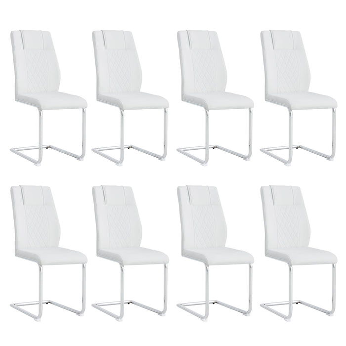 Modern Dining Chairs With Padded Seat, Metal Legs Home Essentials