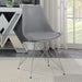 Padded Side Chair And Soft Upholstered Seat (Set of 2) - Gray Furniture Max
