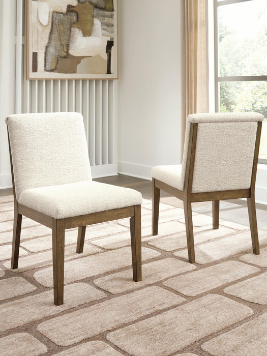 Marxmore - Dining Upholstered Side Chair (Set of 2) - Beige / Brown Benchcraft®
