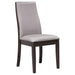 Upholstered Dining Chair (Set of 2) - Taupe / Brown Furniture Max