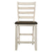 Tasnim - Counter Height Chair (Set of 2) - Oak & Antique White ACME