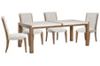 Plum Creek - 5 Piece Rectangular Dining Table Set Magnussen Furniture
