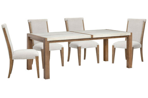 Plum Creek - 5 Piece Rectangular Dining Table Set Magnussen Furniture