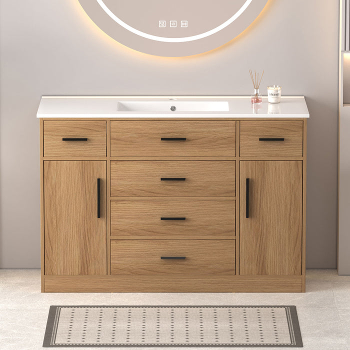 Bathroom Vanity With Abundant Storage 2 Soft Close Doors And 6 Drawers Home Essentials