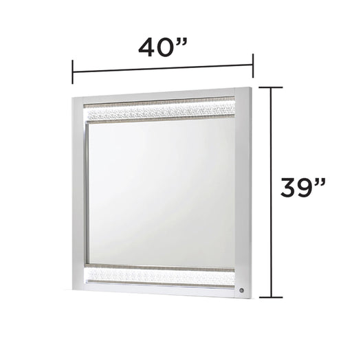 Glam - Mirror With LED Lighting (Includes Mirror Only) - White Matrix Furniture Group