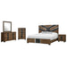 Prime - 5 Piece Bedroom Set With LED Headboard Global Furniture USA