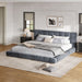 Upholstered Platform Bed Frame With Tufted Headboard Dreamland