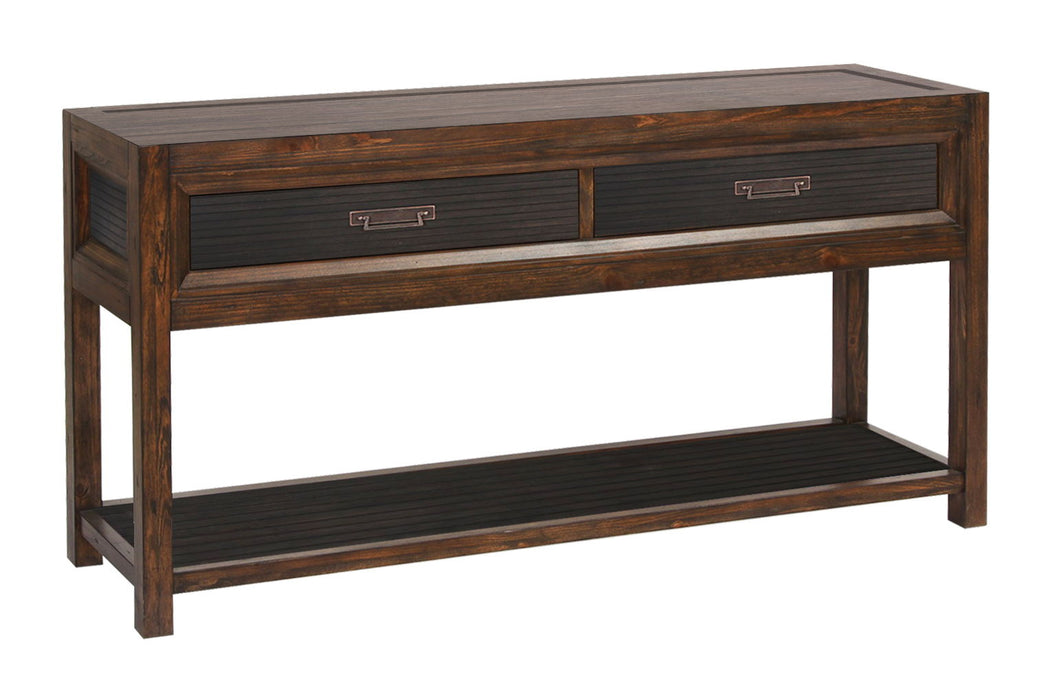 Bridgevine Home Branson 2 - Drawer Sofa Table, No Assembly Required, Two - Tone Finish