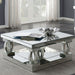 Shannon - Square Coffee Table - Silver Furniture Max