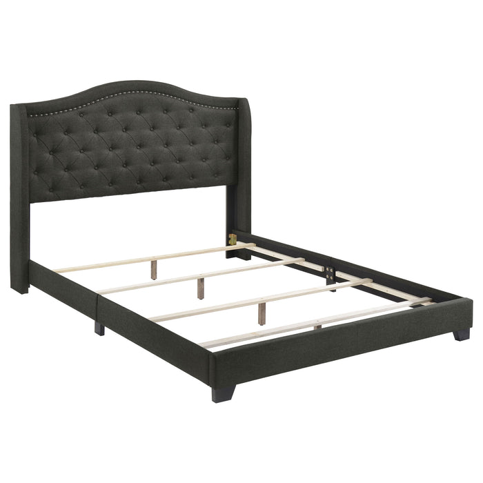Maassluis - Bed With Button Tufted Headboard Furniture Max