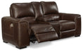 Alessandro - PWR REC Loveseat/Con/Adj HDRST - Walnut Signature Design by Ashley®
