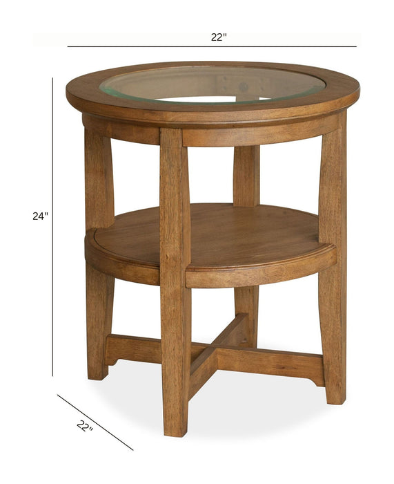 Durant - Shelf End Table - Honey Brown Magnussen Furniture