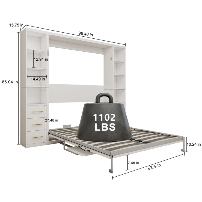 Multifunctional Vertical Murphy Wall Bed Home Essentials
