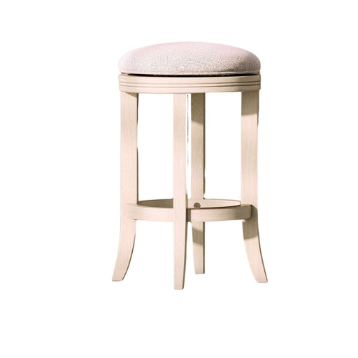 Backless Swivel Stool With Upholstered Seat Home Essentials