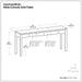 Cosmopolitan - Wide Console Sofa Table - Mahogany Brown Simpli-Home