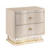 Flora - 2 Drawer Nightstand With LED - Champagne Matrix Furniture Group