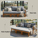 Outdoor 3 Seat Patio Sunbed Hearth and Haven