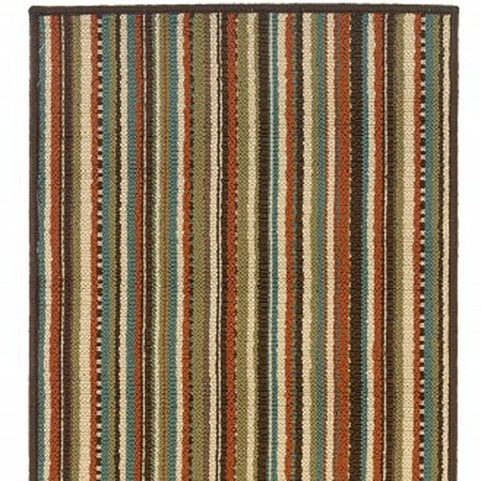 2' X 8' Indoor / Outdoor Area Rug - Green