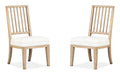 Coventry - Upholstered Side Chair With Solid Wood Back (Set of 2) - Honey Maple Magnussen Furniture