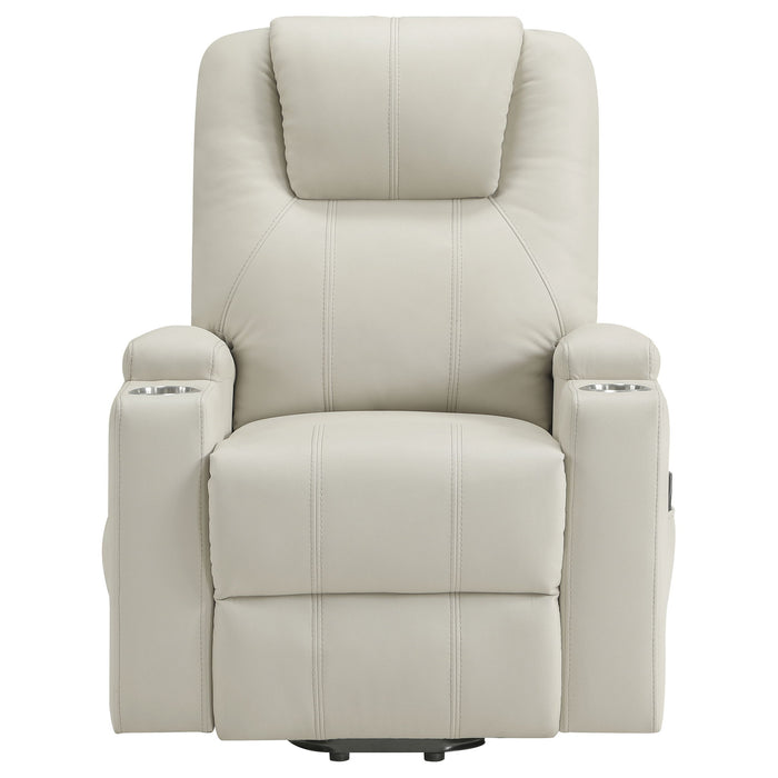 Macklin - Power Lift Massage Recliner With Heat And Dual Cupholders Furniture Max
