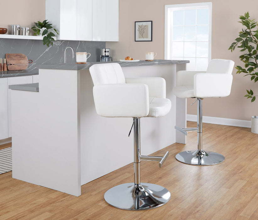 Stout - Contemporary Adjustable Barstool With Swivel Lumi Source