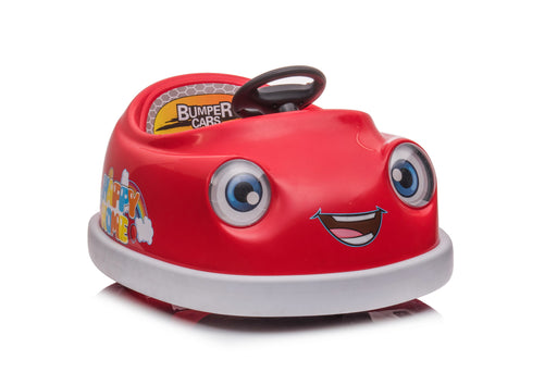 Bumper Car For Kids, 12V Dual Drive 1-6 Years Old Children's Electric Car With Pushrod Dinner Plate USB Bt Music Rocking Horse Mode Anti-Collision Bumper Ride On Car Daily Nest